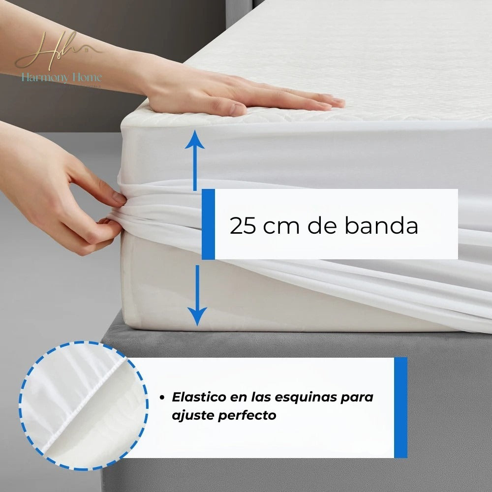 Protector para Colchón Impermeable al 100% de Ajuste Perfecto