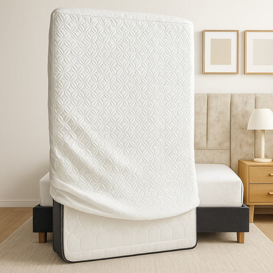 Protector Completo con Cremallera para Colchón Blanco