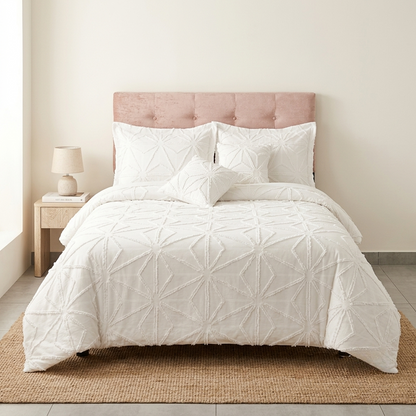EDREDON DOBLE FAZ PREMIUM CON RELIEVE 230*230 5 PIEZAS